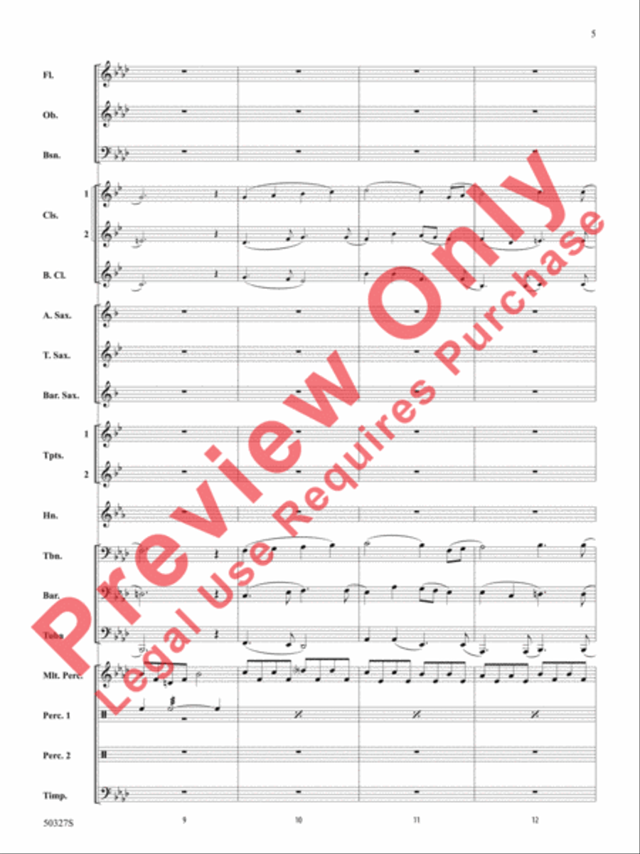 Reflections and Furies Reflections and Furies Concert Band scores gallery preview page 6