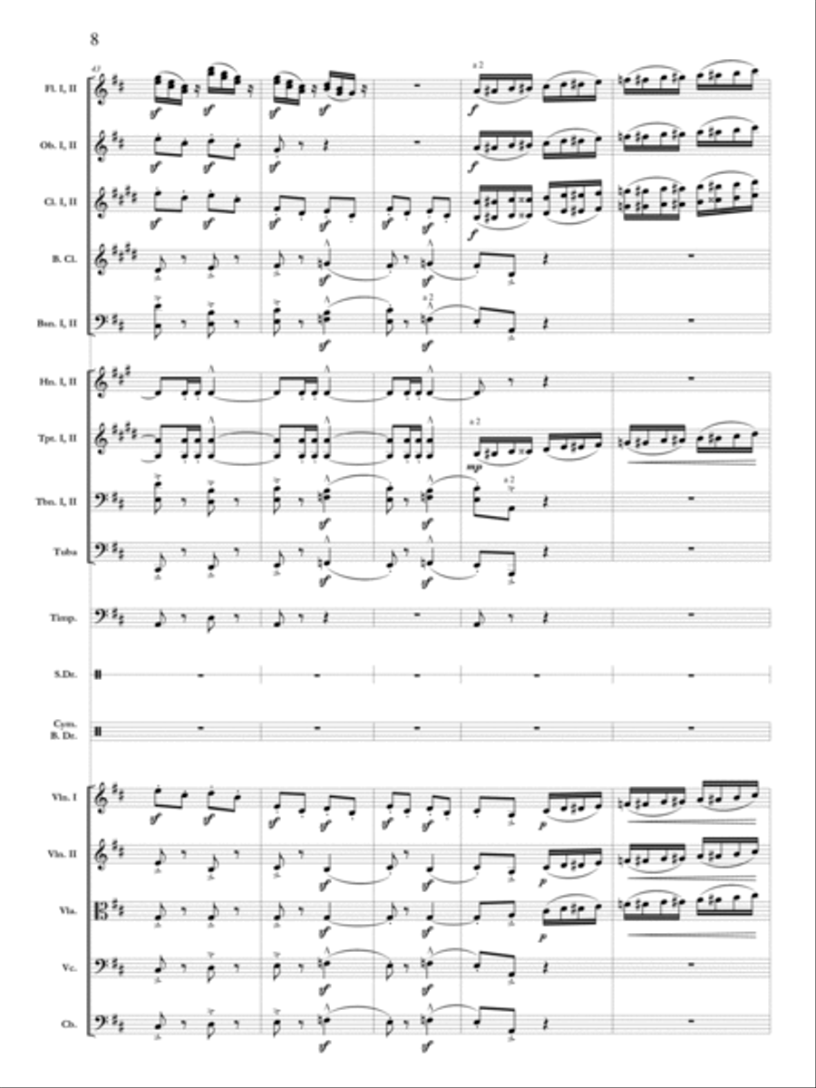 Pomp and Circumstance March No. 1 Orchestra scores gallery preview page 9