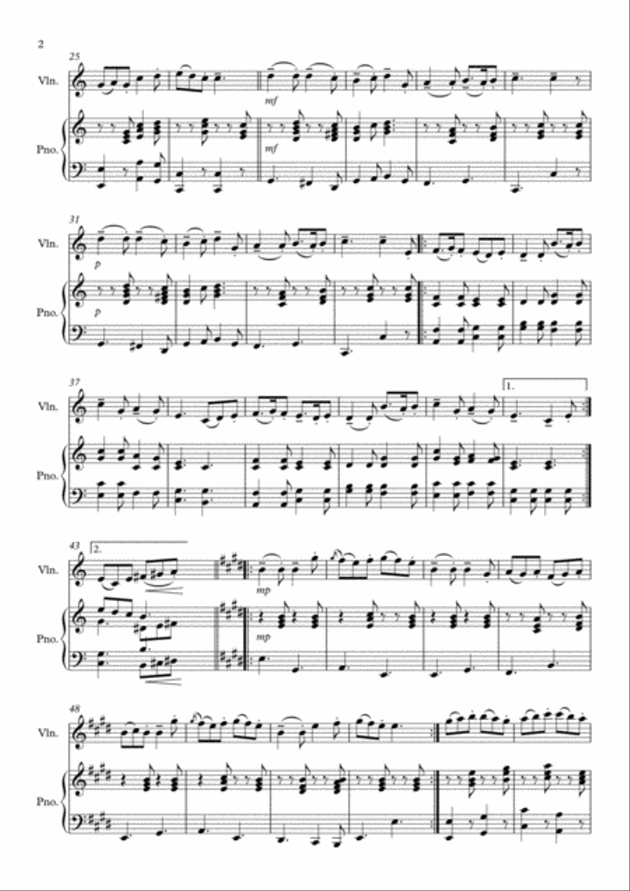 The Old Clog Dance Violin Solo scores gallery preview page 2
