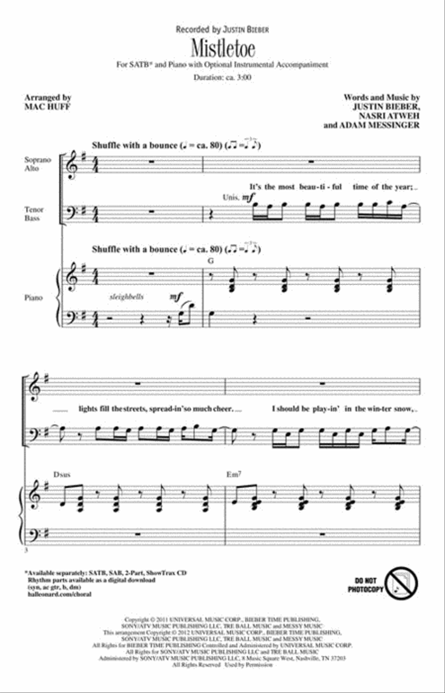 Mistletoe 4-Part scores gallery preview page 2