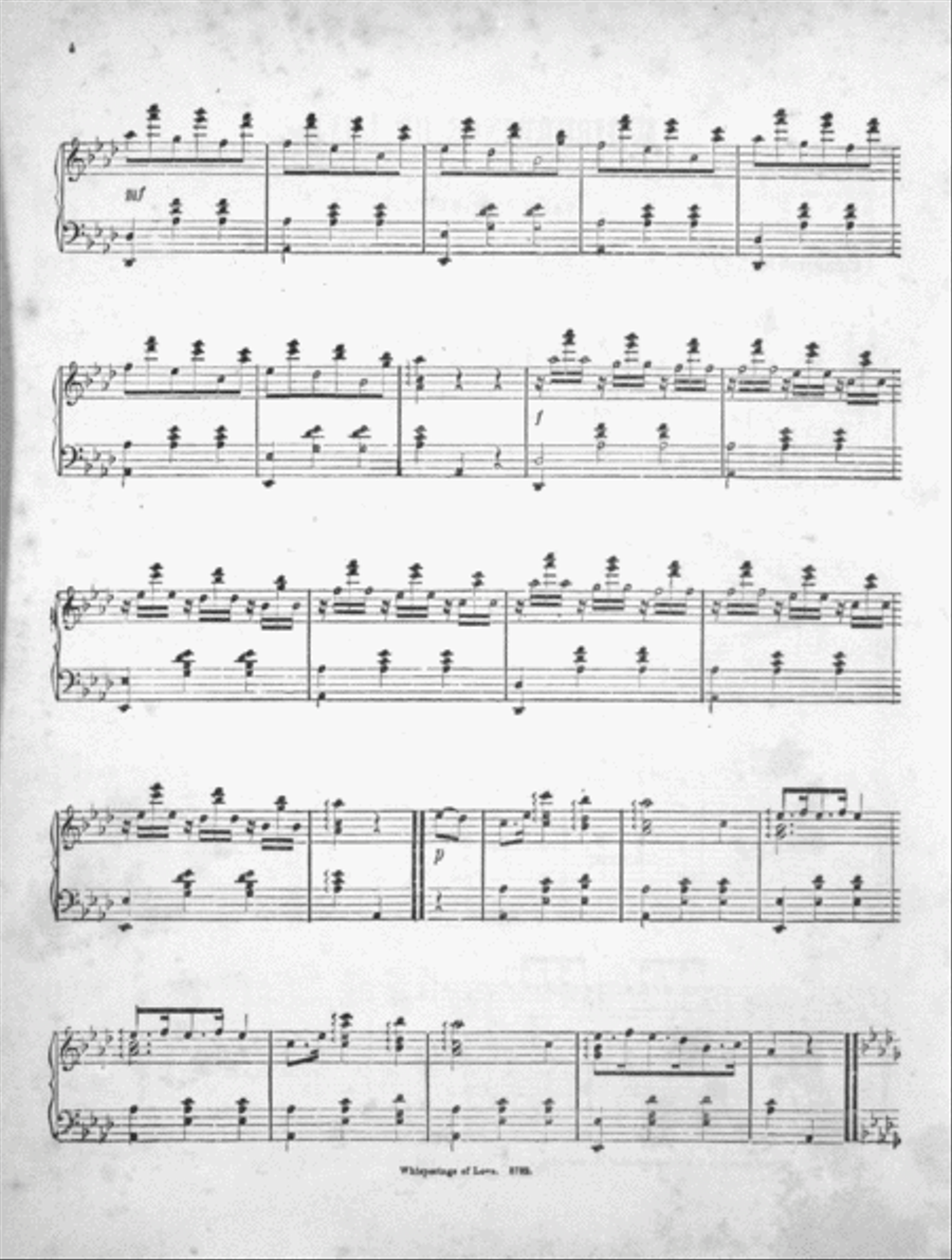 Whisperings of Love. Valse Piano Solo scores gallery preview page 3
