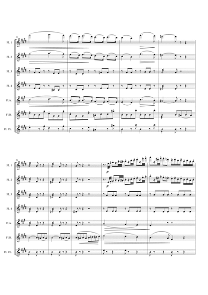TRAVIATA - PRELUDIO ATTO I - Flute Choir image number null
