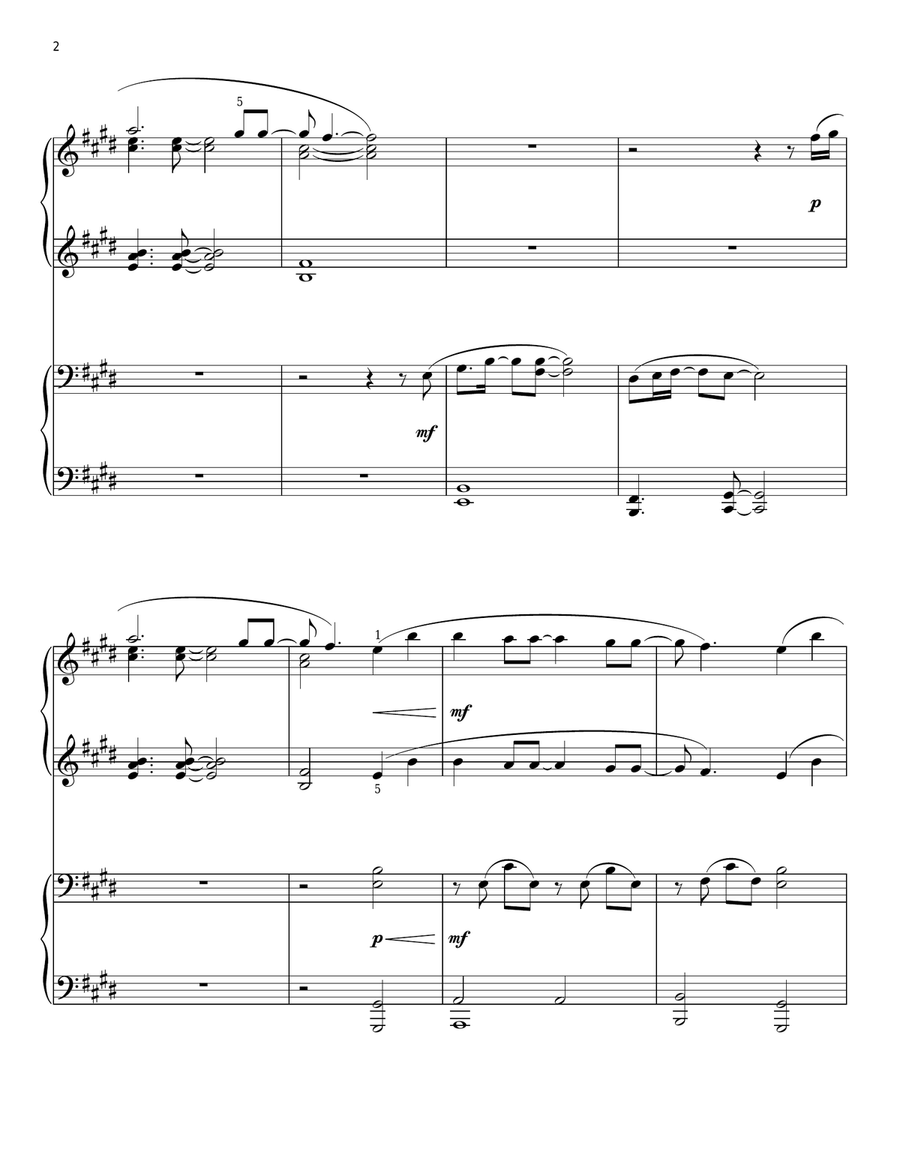 We Fall Down (arr. Phillip Keveren) Piano Duet scores gallery preview page 2
