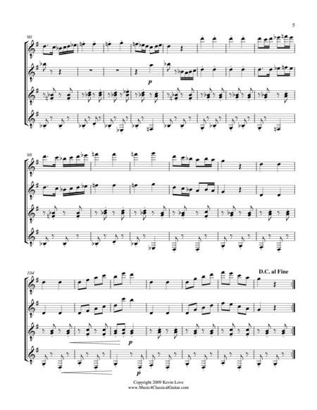 Marche Militaire (Guitar Quartet) - Score and Parts image number null