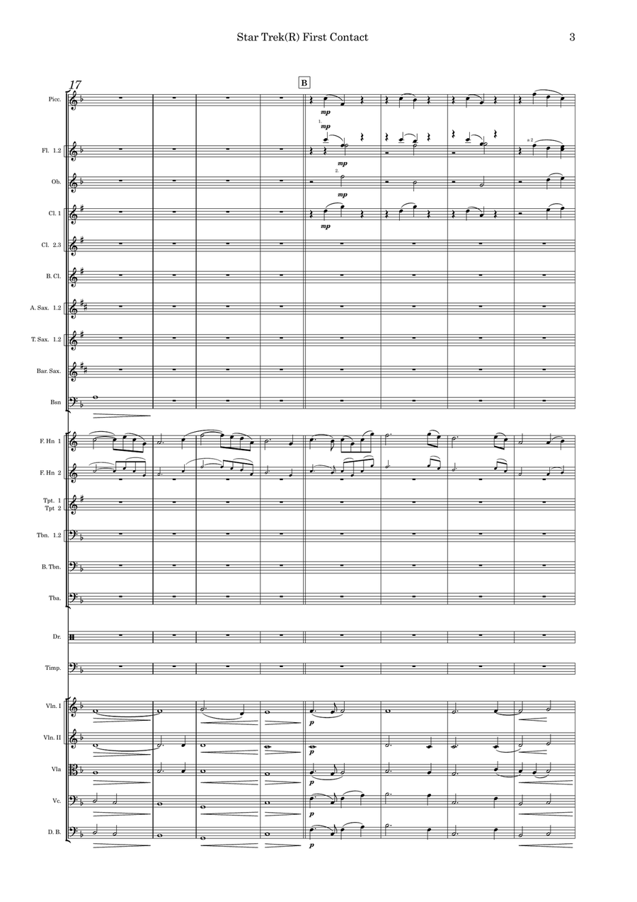 Star Trek(R) First Contact Full Orchestra scores gallery preview page 3