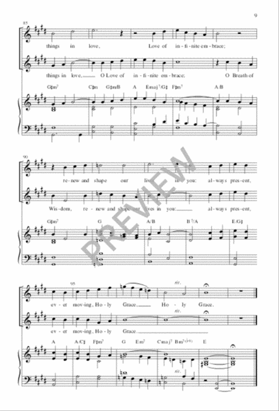 Before This Universe Burst Forth in Light 4-Part scores gallery preview page 10