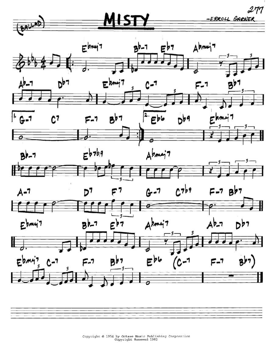 Misty Piano scores gallery preview page 1