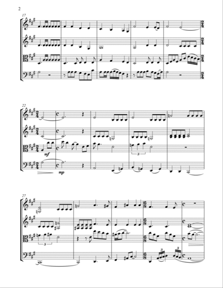 Strawberry Fields Forever String Quartet scores gallery preview page 2