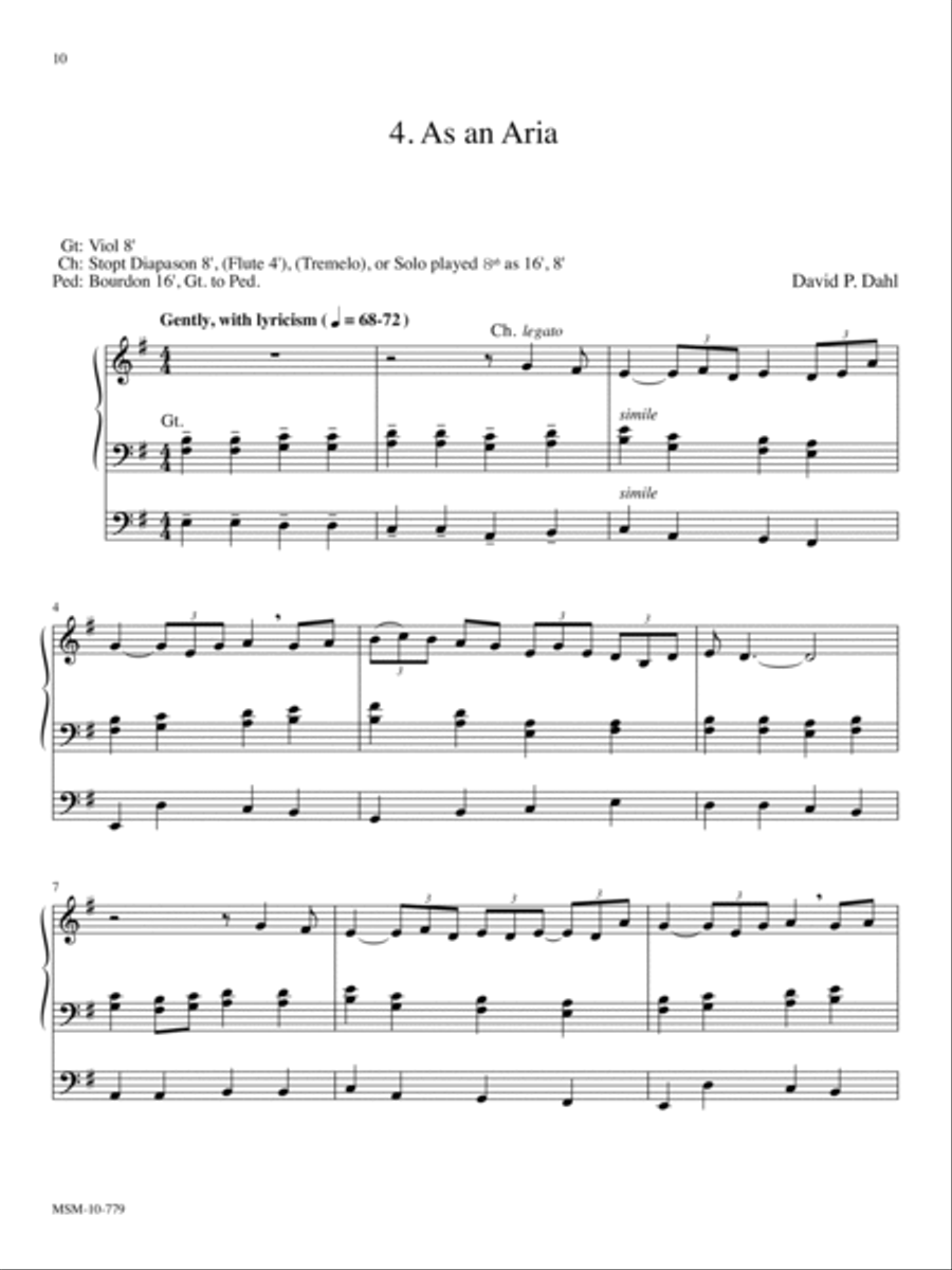A Kingsfold Suite Organ scores gallery preview page 6