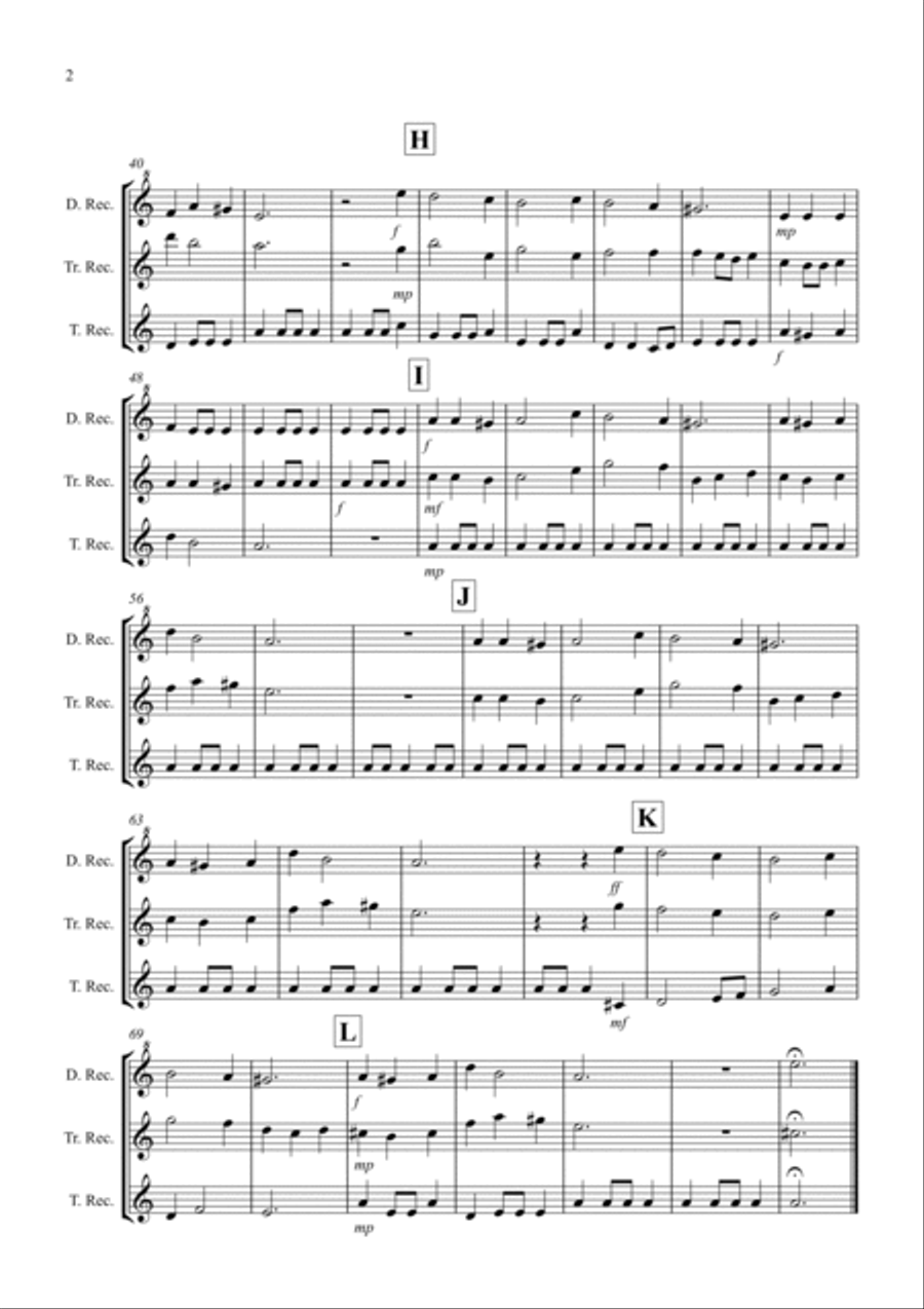 Coventry Carol for Recorder Trio Coventry Carol for Recorder Trio Recorder scores gallery preview page 2