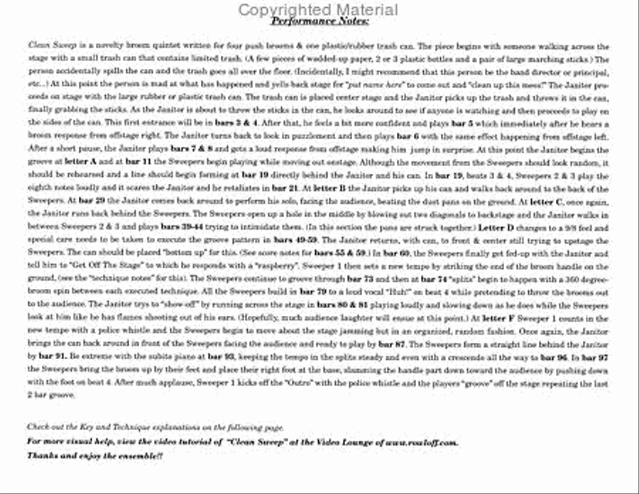 Clean Sweep Clean Sweep Percussion Ensemble scores gallery preview page 2