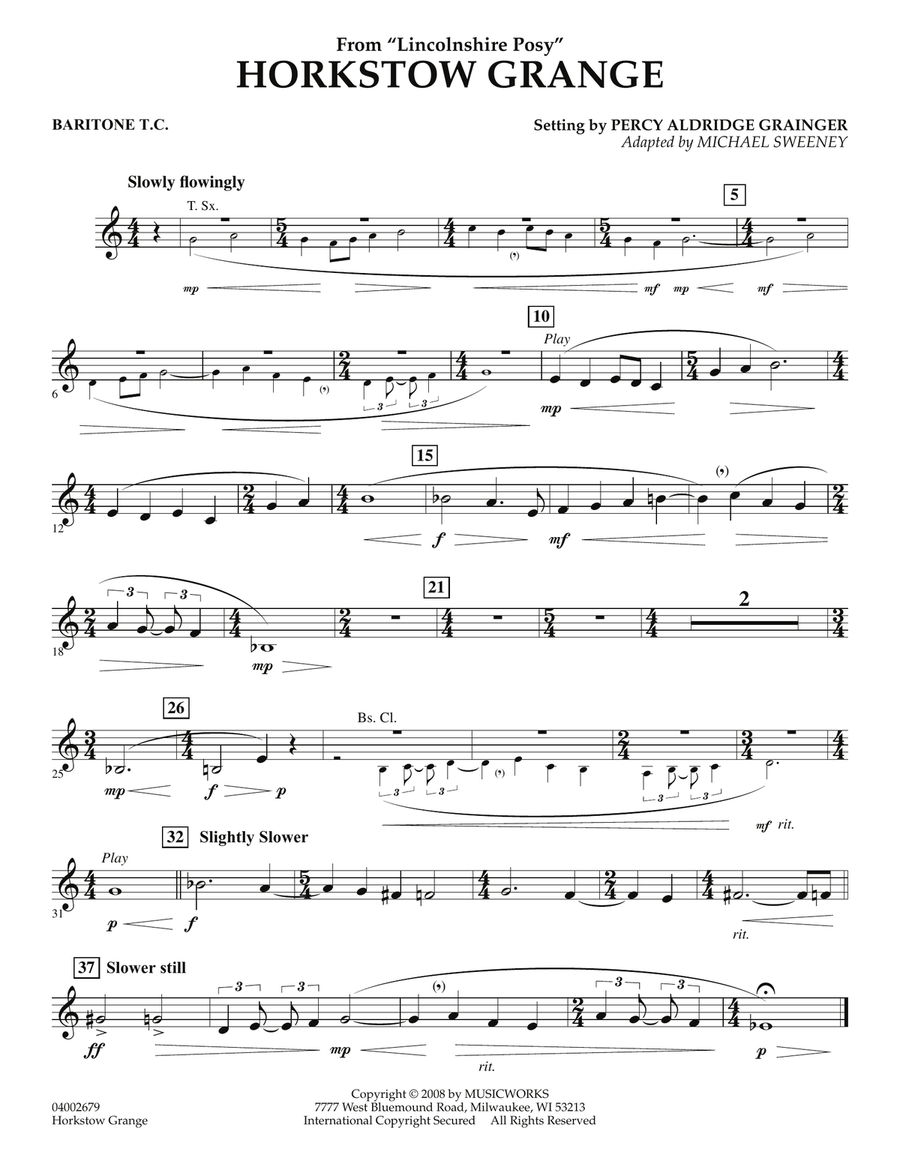 Horkstow Grange - Baritone T.C. Concert Band scores gallery preview page 1