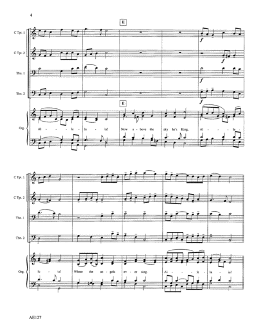 Jesus Christ is Risen Today Choir scores gallery preview page 4