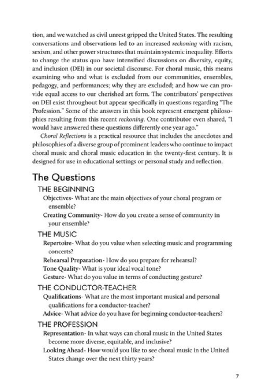 Choral Reflections: Insights from American Choral Conductor-Teachers Choir scores gallery preview page 6