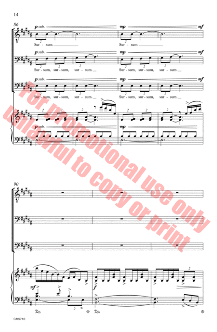 Ad Astra 3-Part scores gallery preview page 15