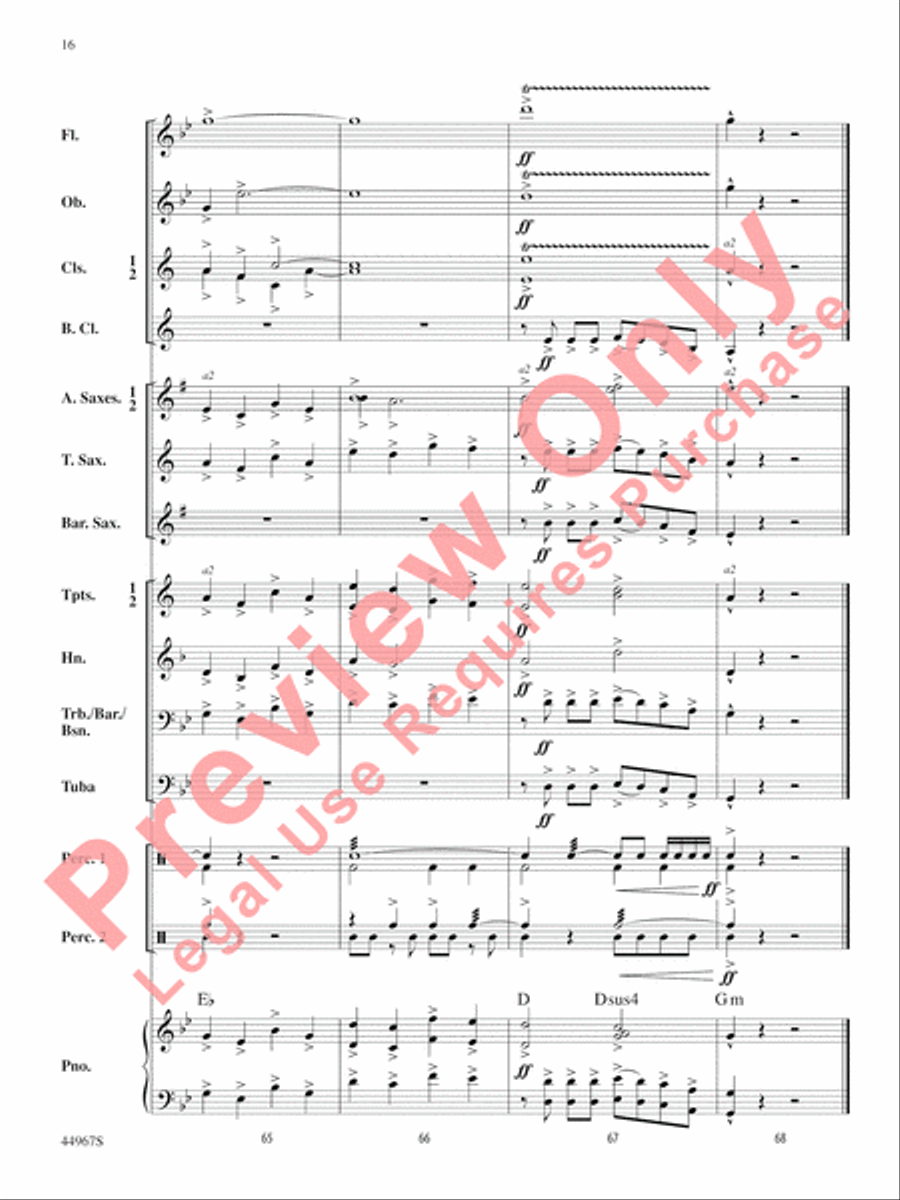 Tango Argentina Concert Band scores gallery preview page 17