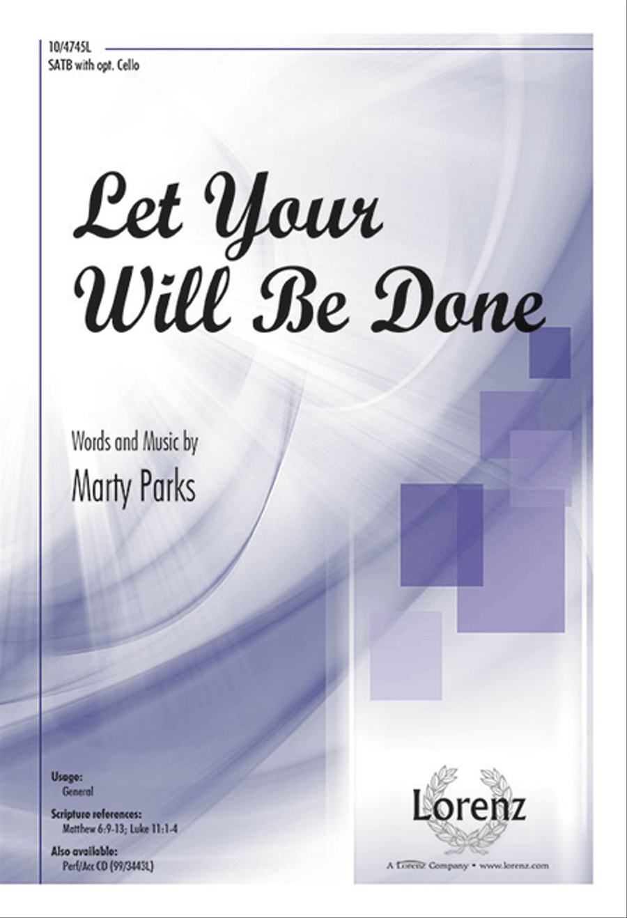 Let Your Will Be Done 4-Part scores gallery preview page 1