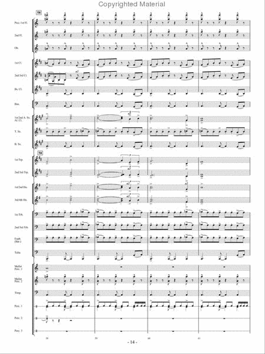 In Pursuit of Troy Concert Band - Sheet Music page 12