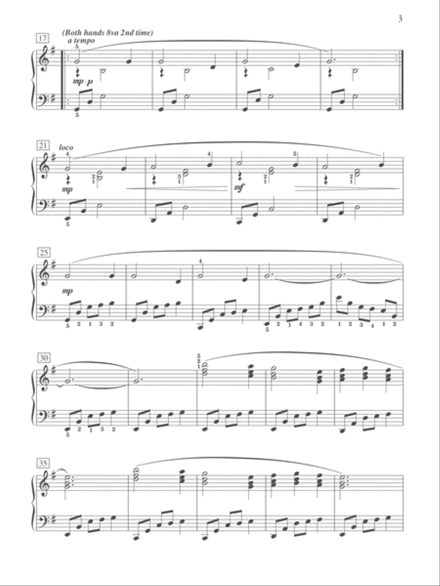 We Three Kings of Orient Are Piano Solo scores gallery preview page 3