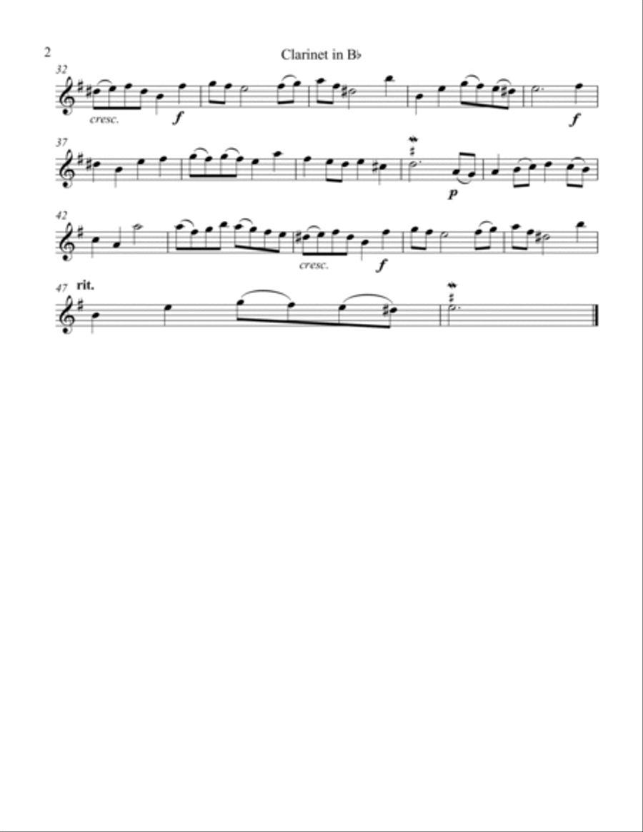 Bouree Clarinet scores gallery preview page 4
