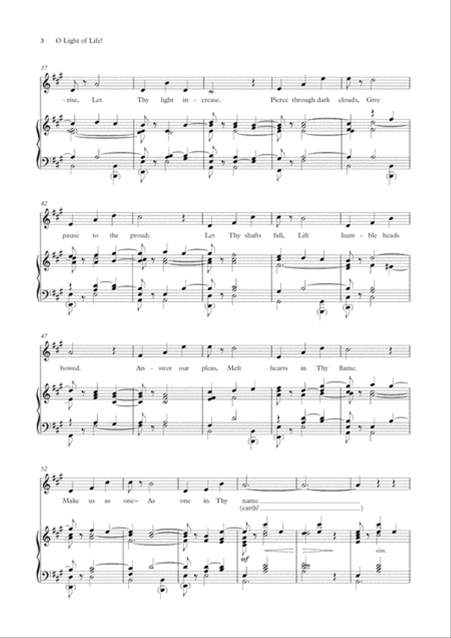 O Light of Life! (solo/high) High Voice scores gallery preview page 4