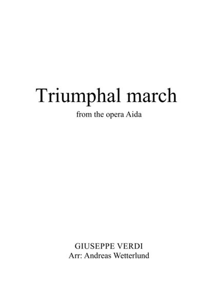 VERDI Triumphal march from Aida for Brass band