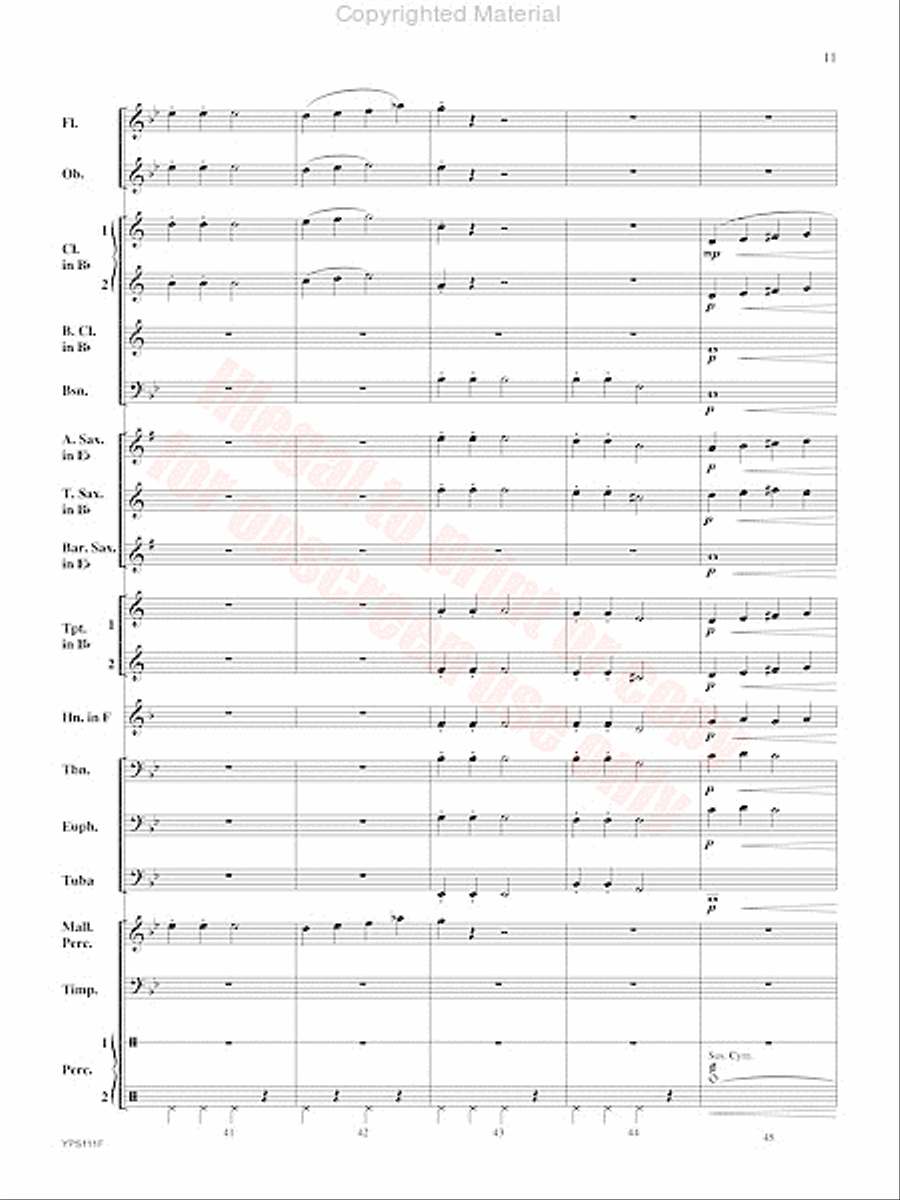 Swingin' Santa Concert Band scores gallery preview page 12