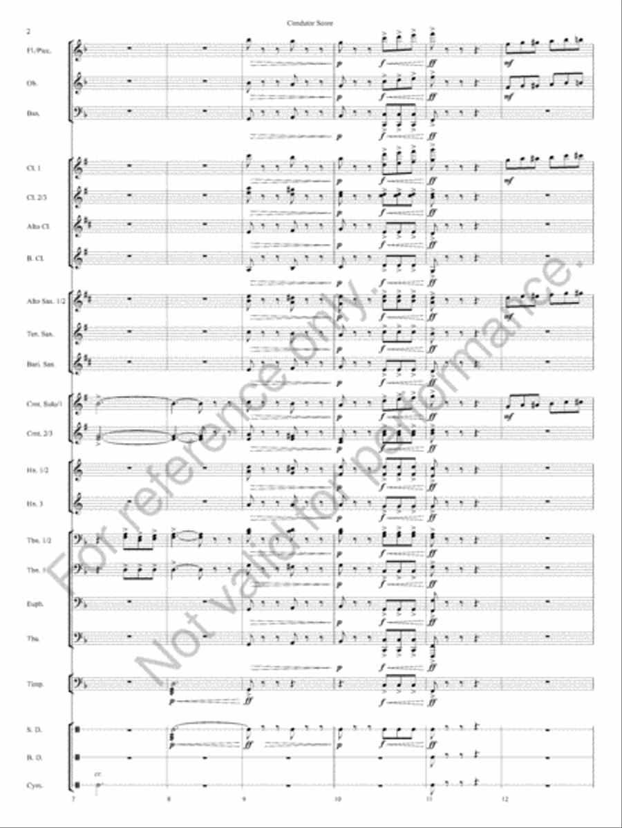 Honor Guard March Honor Guard March Concert Band scores gallery preview page 5