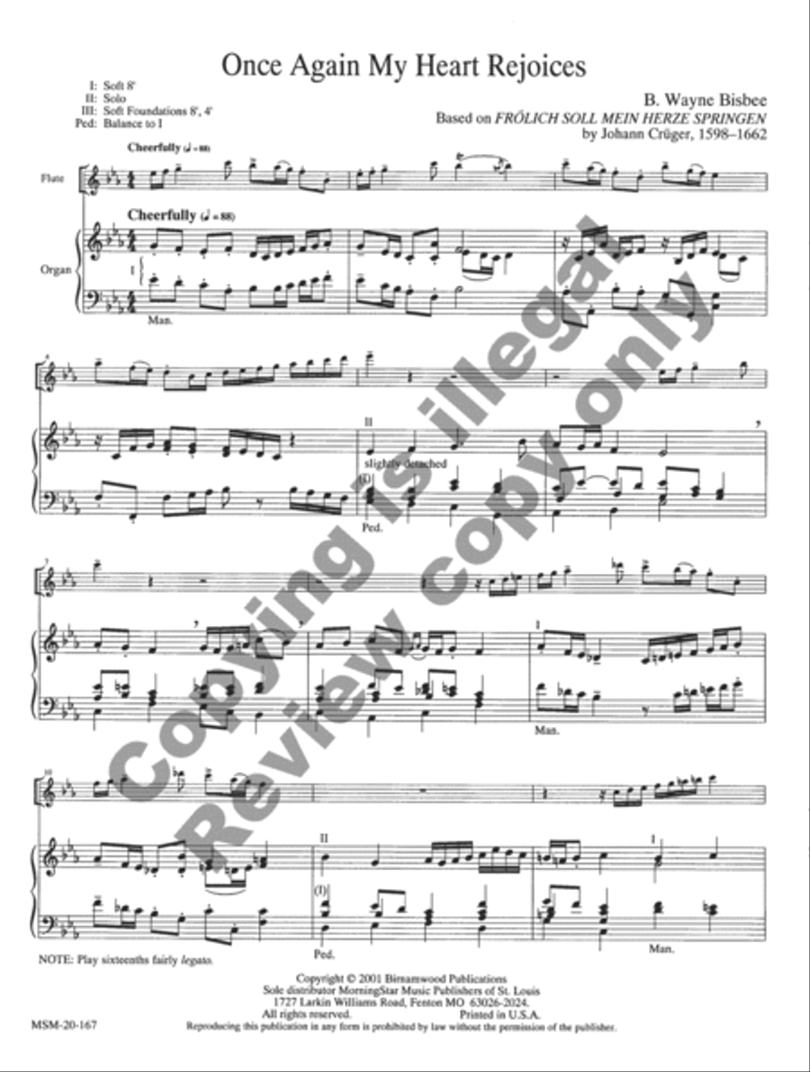 Two Christmas Pieces for Flute and Organ Flute scores gallery preview page 8