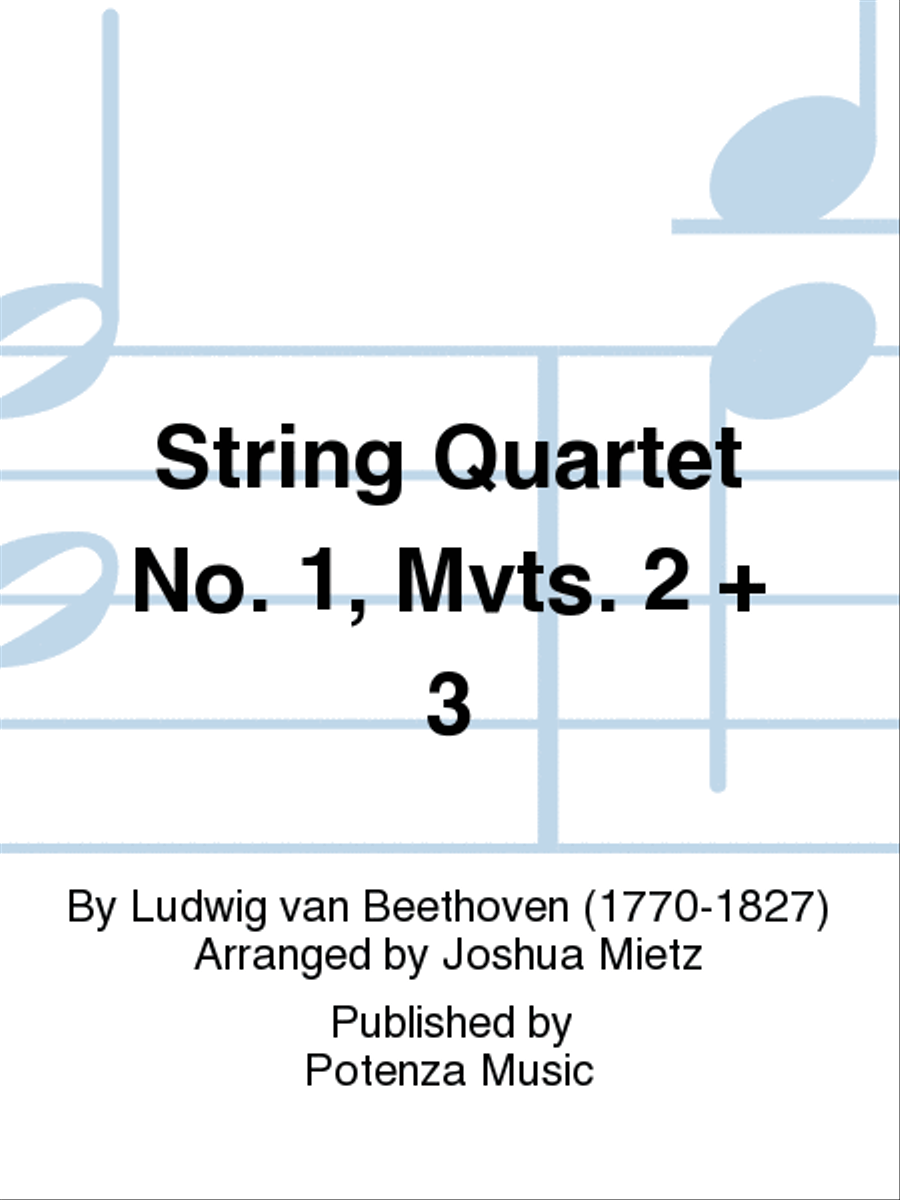 String Quartet No. 1, Mvts. 2 + 3 Choir scores gallery preview page 1