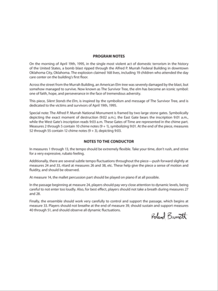 Silent Stands the Elm: Score Concert Band scores gallery preview page 2