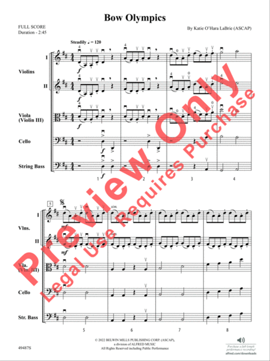 Bow Olympics String Orchestra scores gallery preview page 4