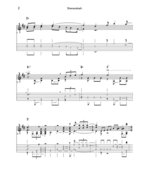 Shenandoah - Bill Frisell (solo) transcription