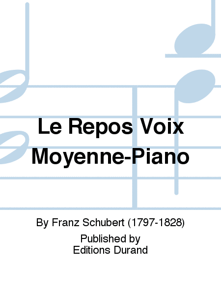 Le Repos Voix Moyenne-Piano
