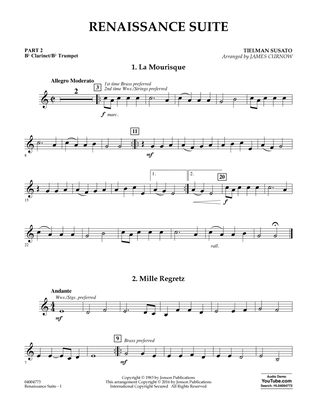 Book cover for Renaissance Suite - Pt.2 - Bb Clarinet/Bb Trumpet