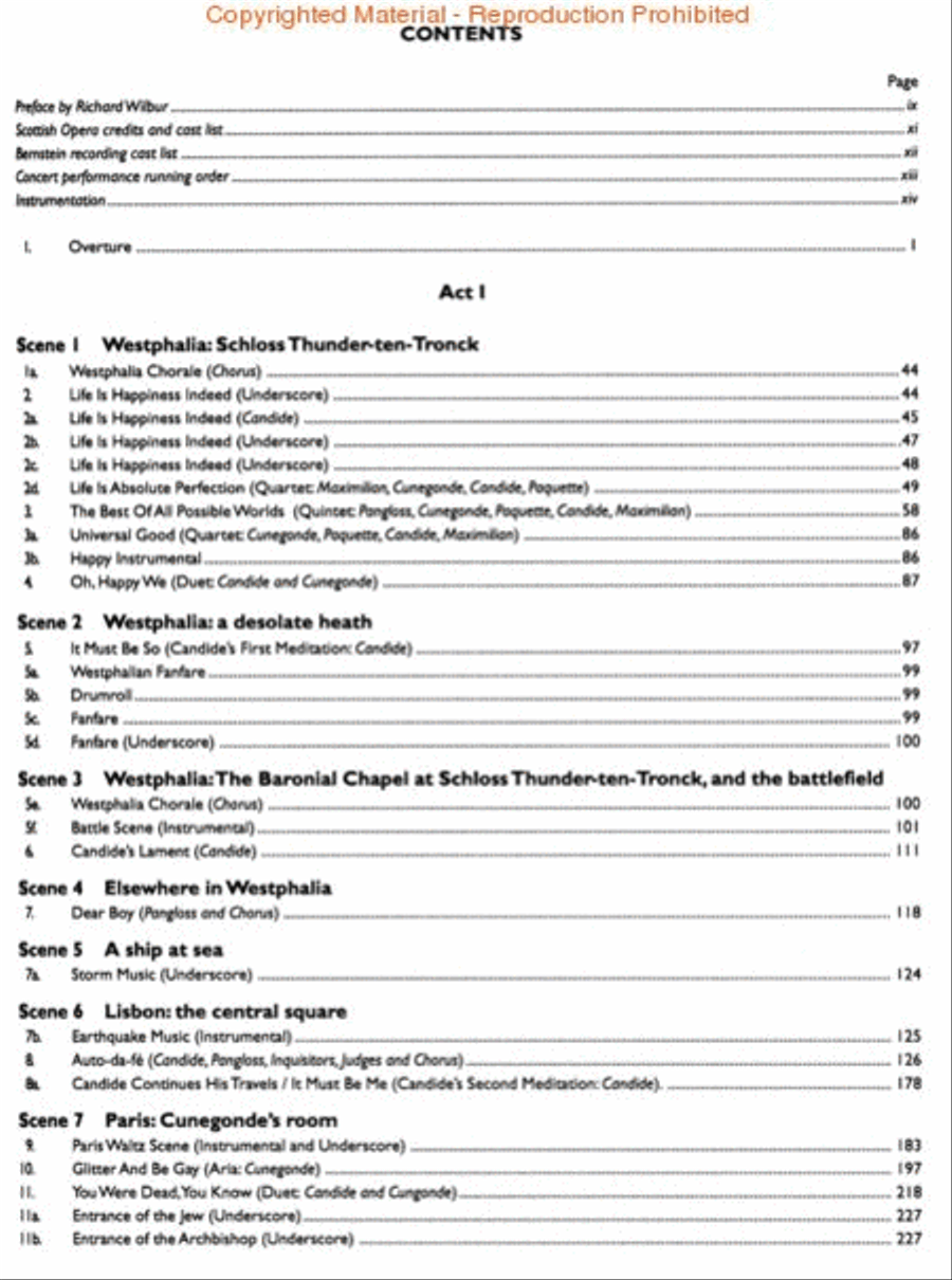 Candide Candide Full Orchestra scores gallery preview page 2