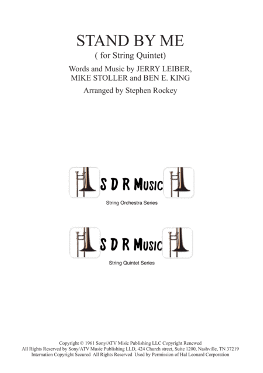 Stand By Me String Quartet scores gallery preview page 1