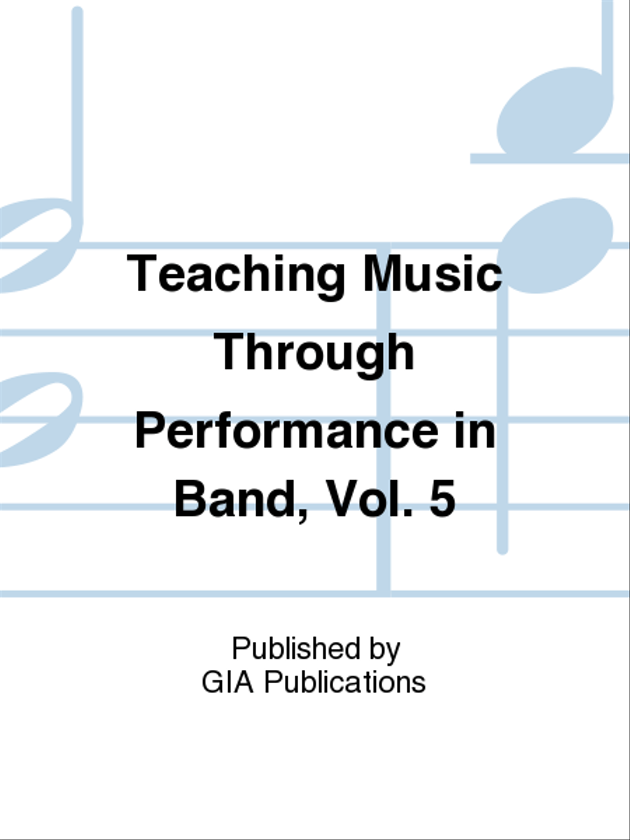 Teaching Music through Performance in Band - Volume 5, Grades 2 & 3 CD scores gallery preview page 1
