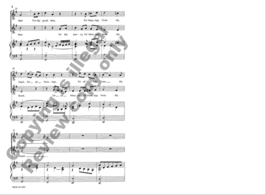 Lord of All, We Give Thanks 3-Part scores gallery preview page 4