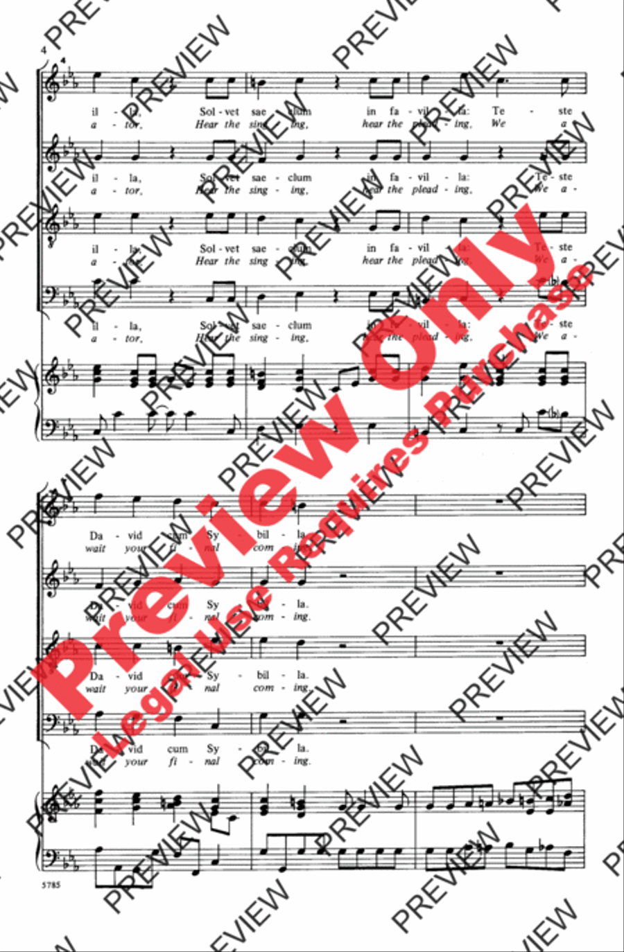 Dies Irae (from Requiem) Dies Irae (from Requiem) 4-Part scores gallery preview page 4