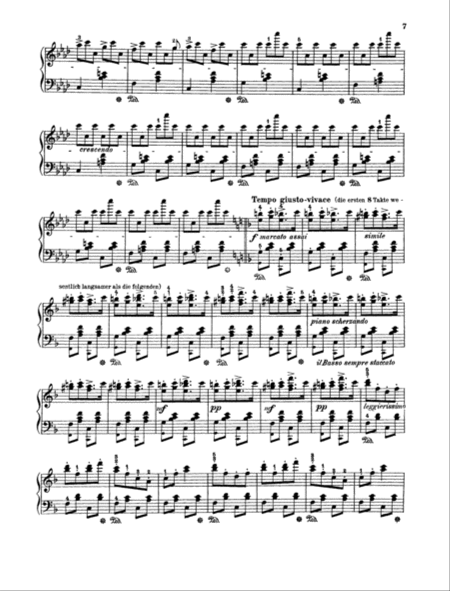 Hungarian Rhapsody No. 2 Piano Solo scores gallery preview page 6