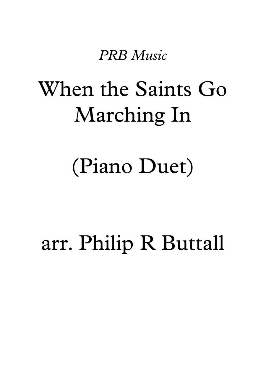 When the Saints Go Marching In (Piano Duet - Four Hands) Piano Duet scores gallery preview page 1