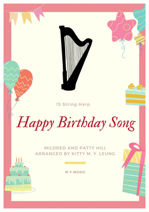 Happy Birthday Song - 15 String Harp