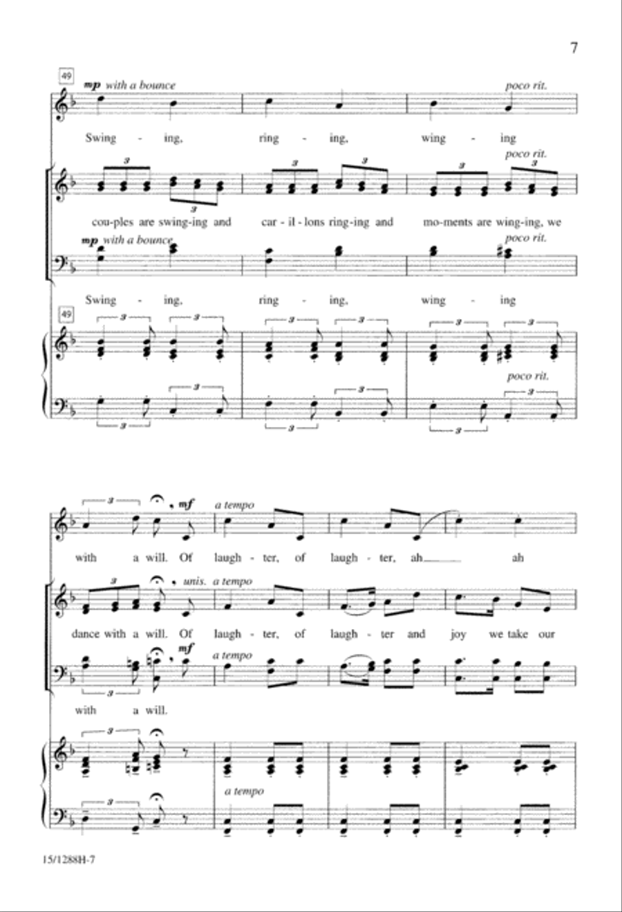 Winter Carnival 4-Part scores gallery preview page 8