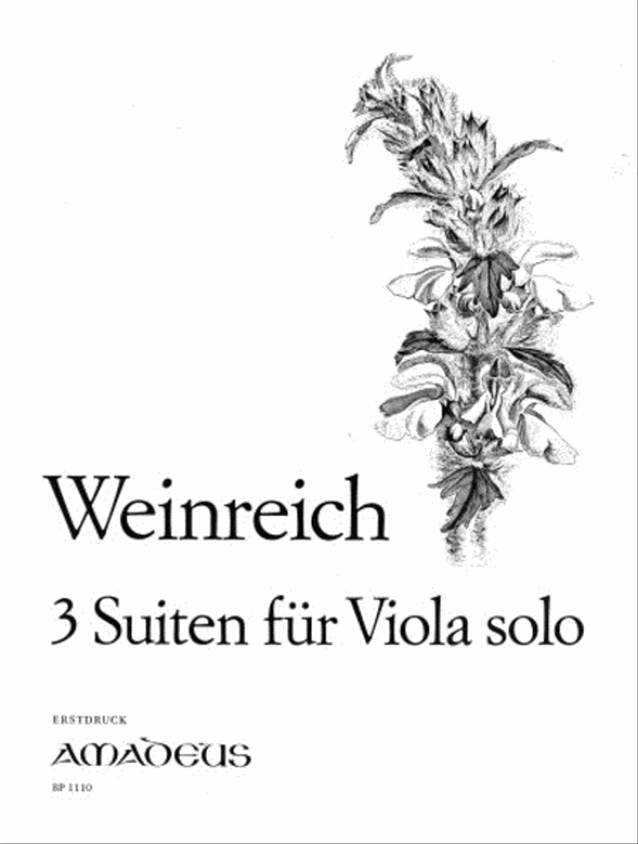 3 Suites for Viola solo Viola Solo scores gallery preview page 1