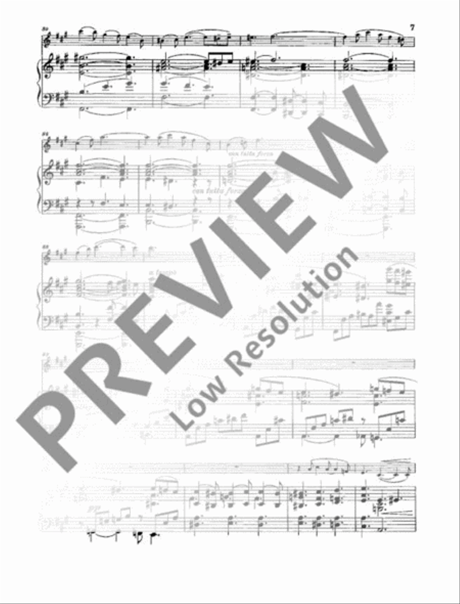 Sonata A Major Violin Solo scores gallery preview page 8