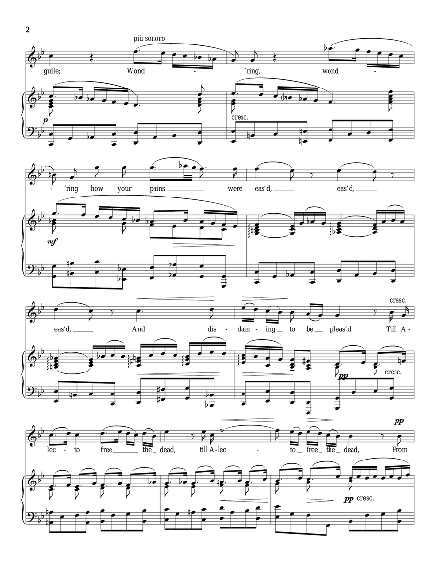 Music For A While Piano, Vocal scores gallery preview page 2