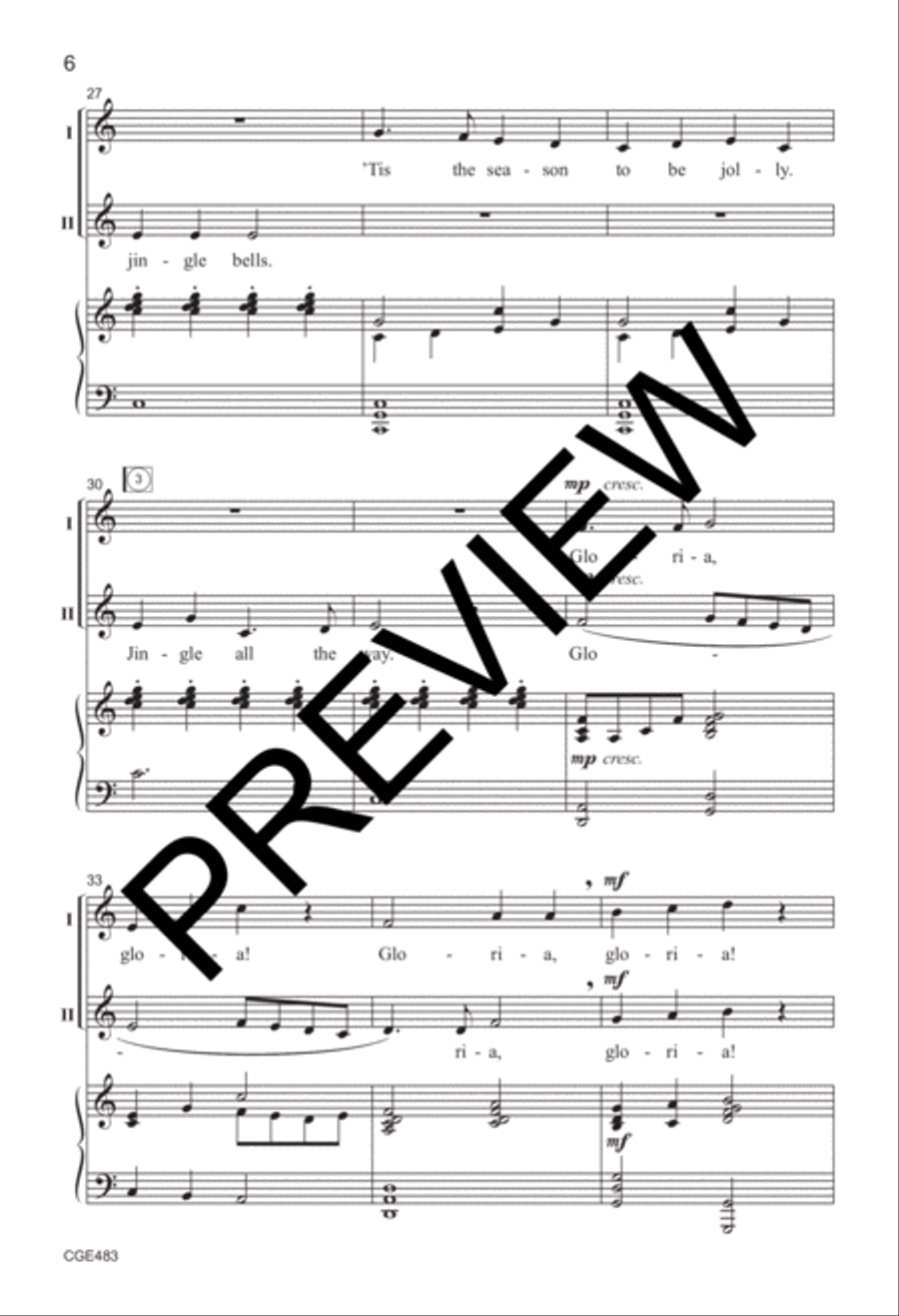 ACaroling We Go (Two-part) 2-Part scores gallery preview page 5