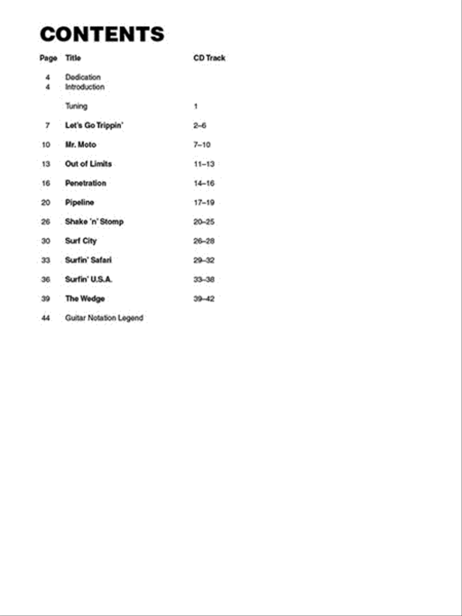 Best of Surf Guitar Electric Guitar scores gallery preview page 2