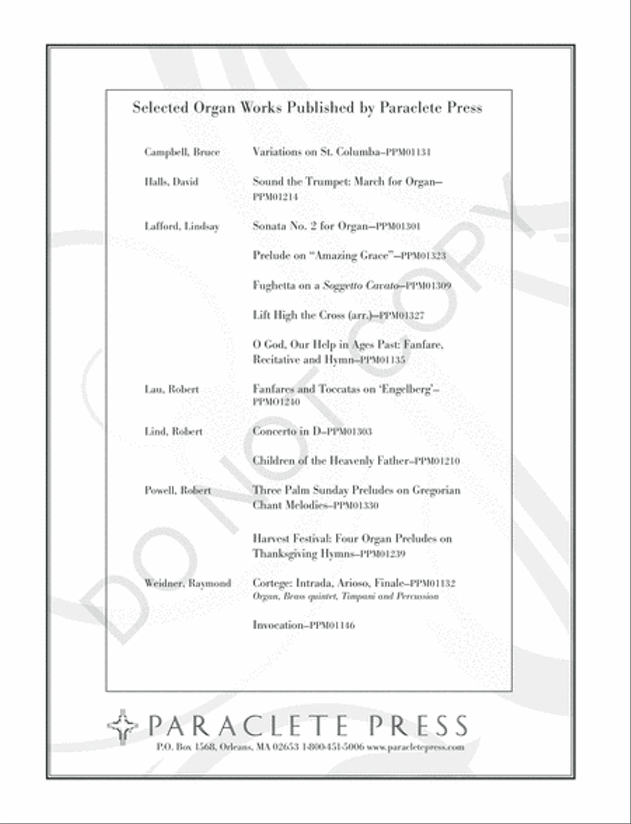 Sonata No. 2 for Organ Organ Solo scores gallery preview page 20